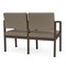 Lesro Lenox 2 Seat Tandem Seating W/ Arm, 43.5 in W 24.5 in L 32 in H LS2103 - alternate 2
